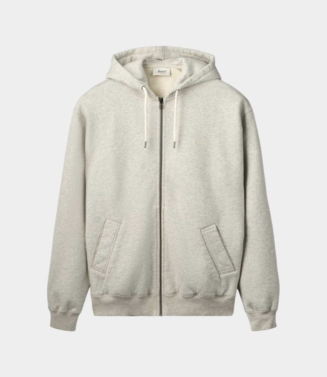 Foret Noon zip hood snow melange F4835-SNOW