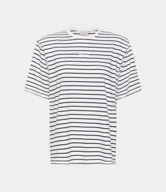 Gestuz amurilly striped tee white black