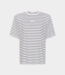 Gestuz  amurilly striped tee white black 10909343-106159