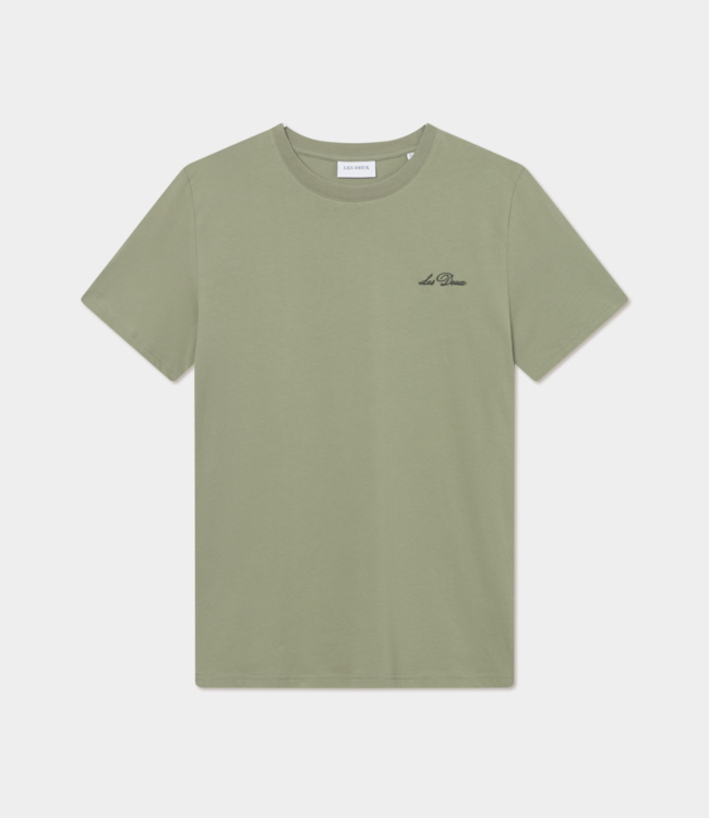 Les Deux wild flower t-shirt oil green 1000218-517