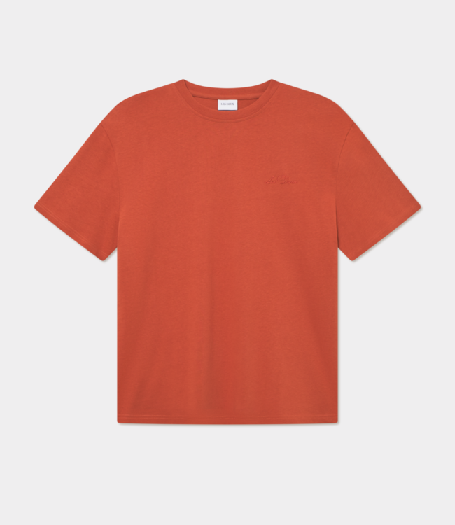 Les Deux crew t-shirt potters clay 1000211-738