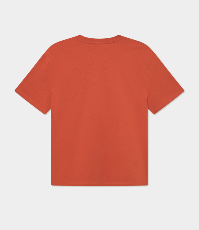 Les Deux crew t-shirt potters clay 1000211-738