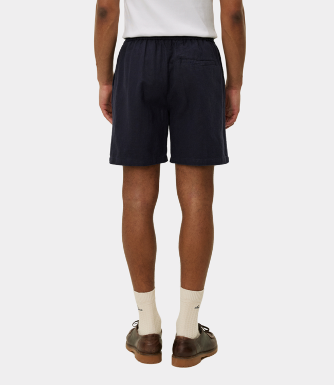 Les Deux otto linen shorts dark navy 1000094-460