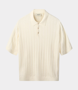 Foret astern rib knit polo cloud