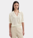 Olaf Sun knitted polo top buttermilk W210701-BUTTERMILK
