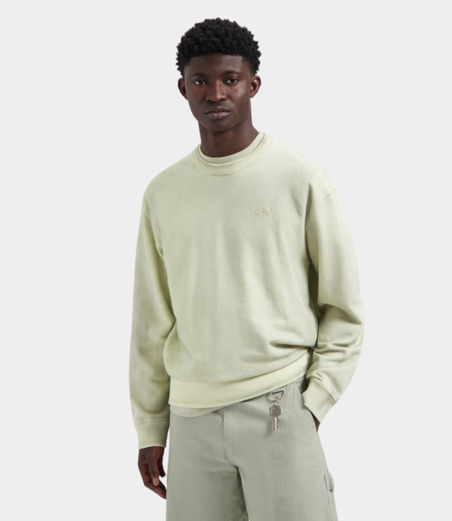 Olaf Pigment spray crewneck light sage M210203-LIGHT SAGE