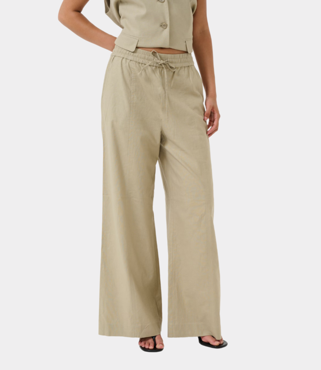 Gestuz Gzizza linen pant silver sage 10910517-170510