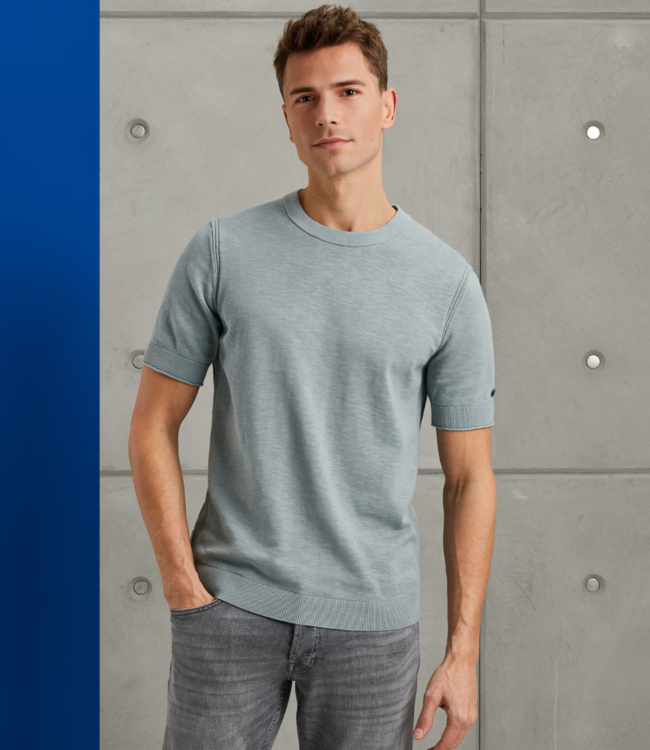 Cast Iron Crewneck tee slub slate CTSS2504596-5225