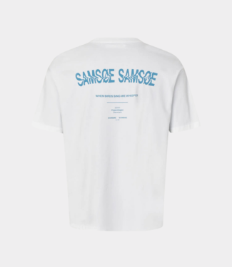 Samsoe Samsoe Saswirl t-shirt swirl blue jasper