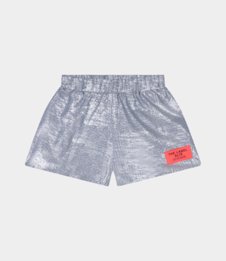Alix the Label Foil twill short silver