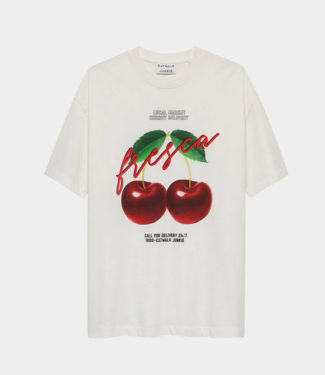 Catwalk Junkie Oversized graphic Tshirt Off White