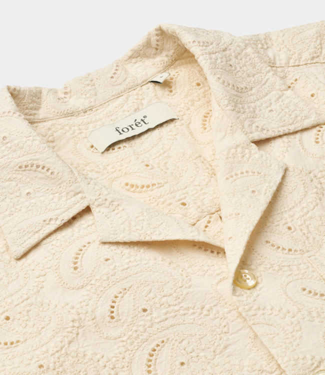 Foret Leo paisley shirt cloud  F6019-CLOUD