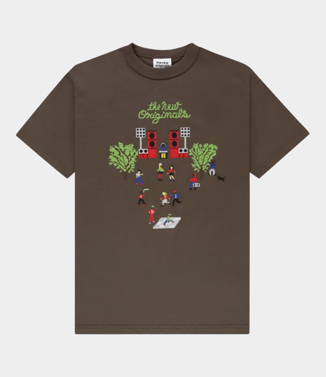 The New Originals Block party tee brown | Newstyle