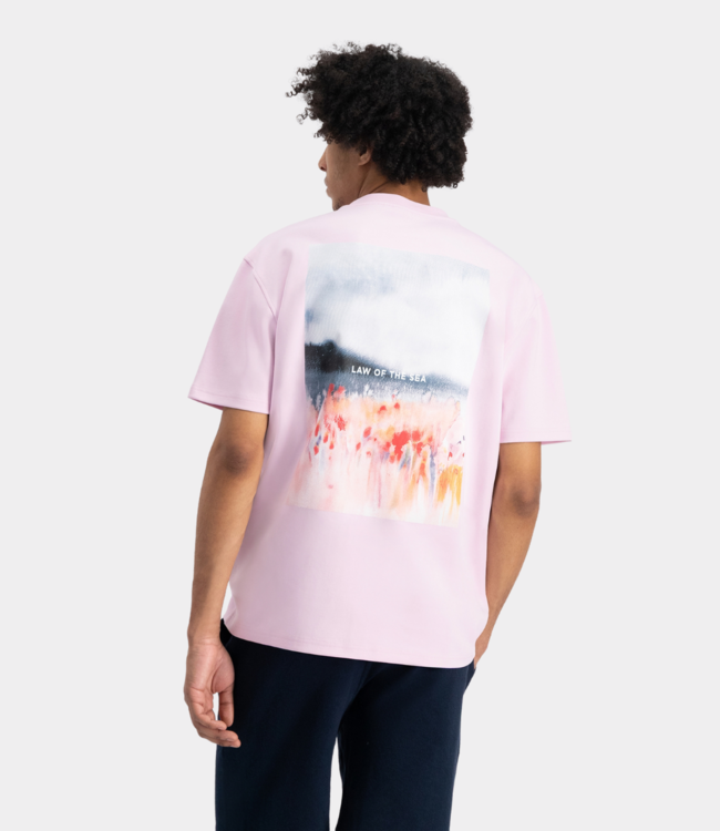 Law of the Sea bloom backprinted artwork tee winsomee orchid LAW-10207-204