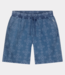 Law of the Sea alkyoni embroidered short denim blue