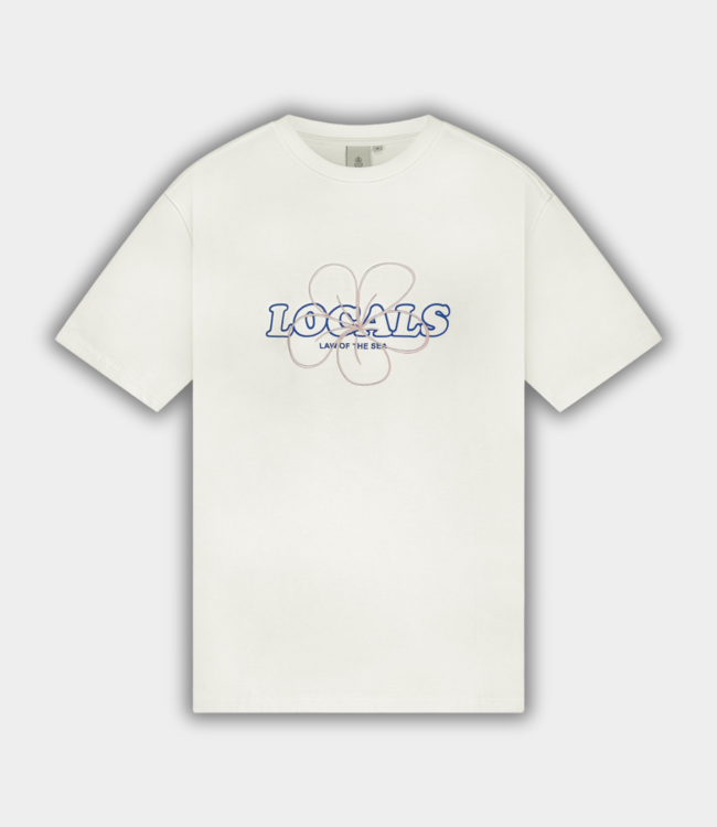 Law of the Sea local artwork tee coconut milk LAW-10212-901