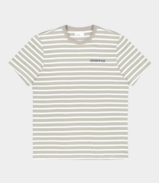 Butcher of Blue classic stripe butcher tee lt. seal grey