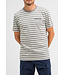 Butcher of Blue classic stripe butcher tee lt. seal grey