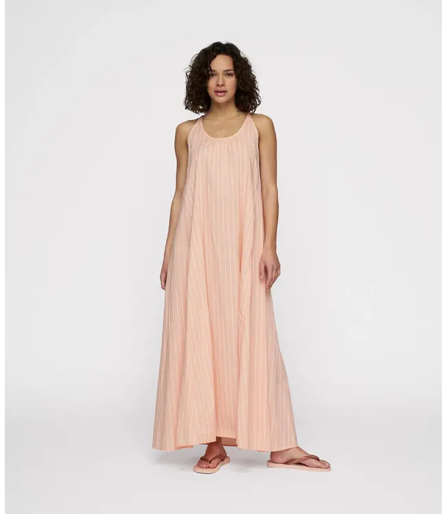 10Days Summer dress stripes peach 20-305-5202-1158