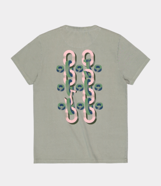 Butcher of Blue bob x mvg chain hook tee lt. seal grey