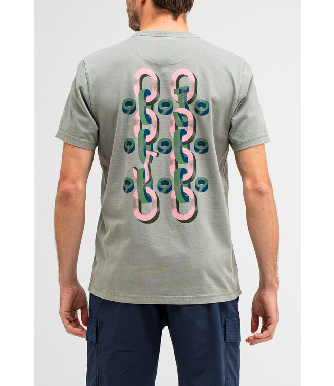 Butcher of Blue bob x mvg chain hook tee lt. seal grey