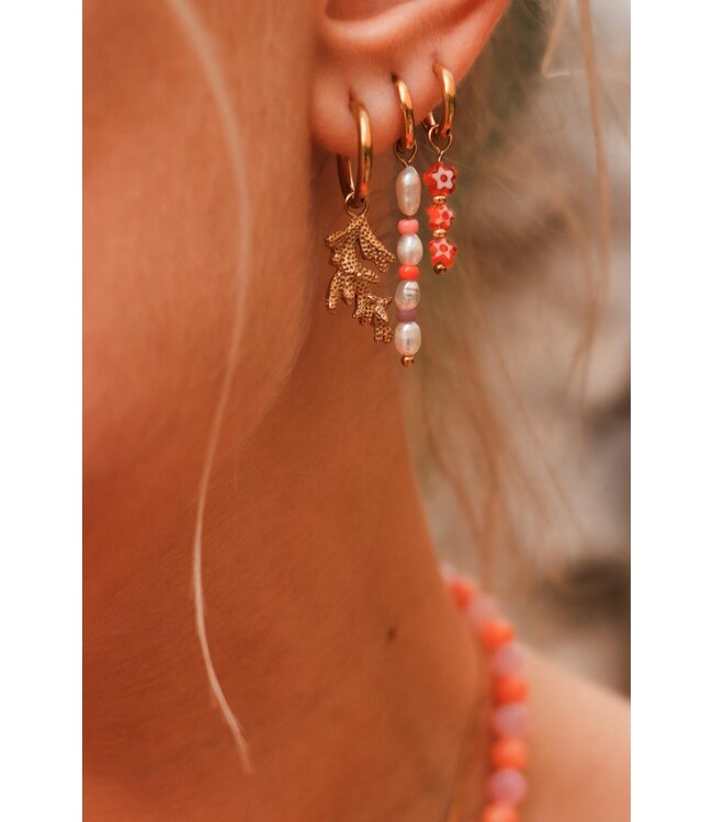 Label Kiki  Coral hoop gold KSH3071-GOLD