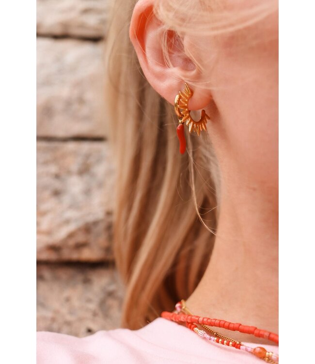 Label Kiki  Spicy pepper hoop gold KSH3011-GOLD