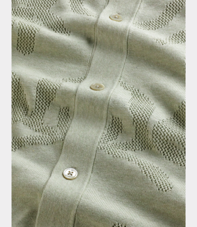 NN.07 NN.07 thor ss cardigan sage green 2546684681-370
