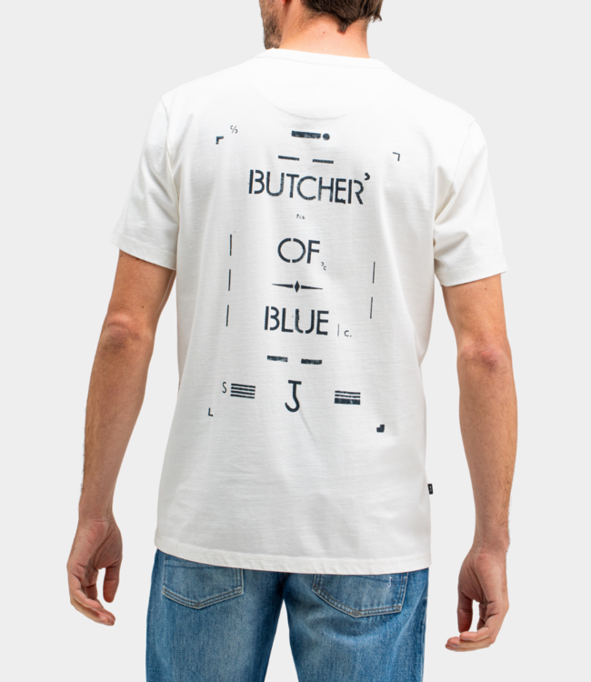 Butcher of Blue Army tencil tee titan white