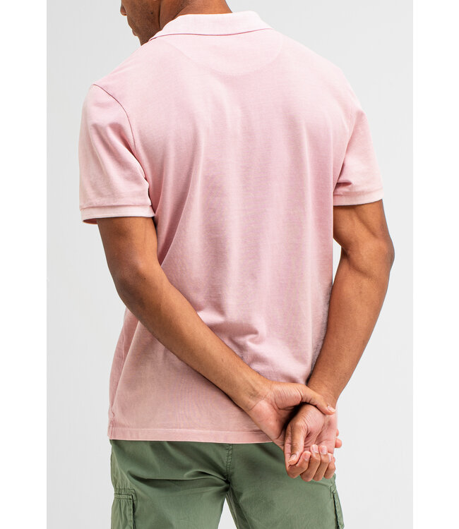 Butcher of Blue Army Pique Polo Flamingo Pink