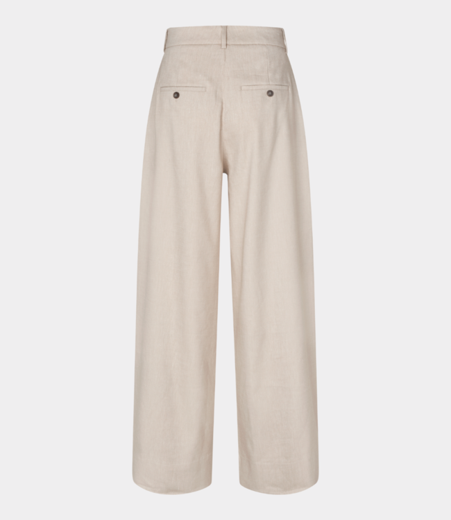 Five Units Laurafv pant sand linen 40366-30863