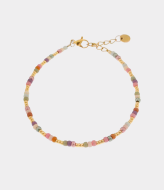 Label Kiki Pastello rainbow bracelet gold