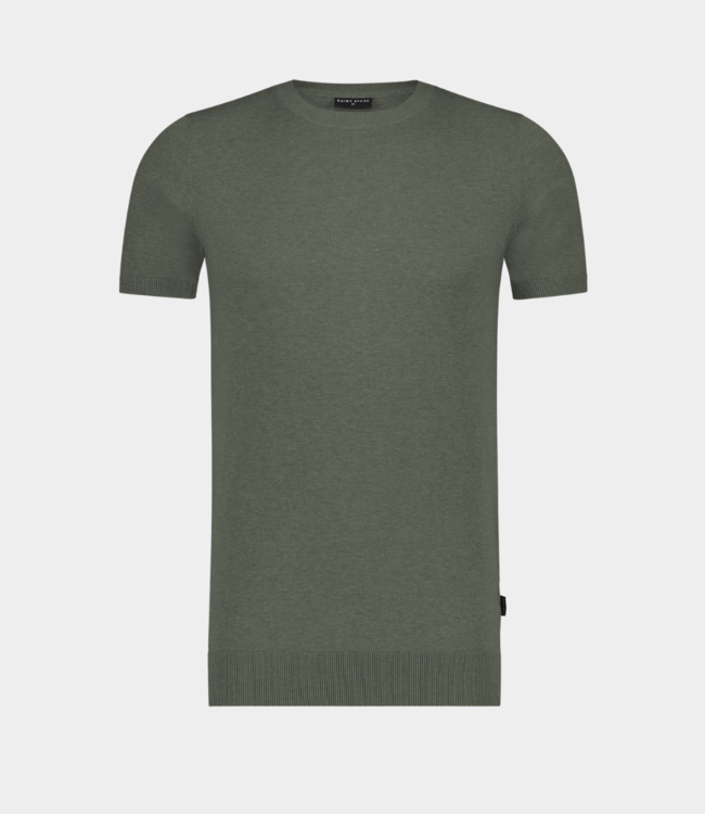 Saint Steve Boudewijn tee leaf green