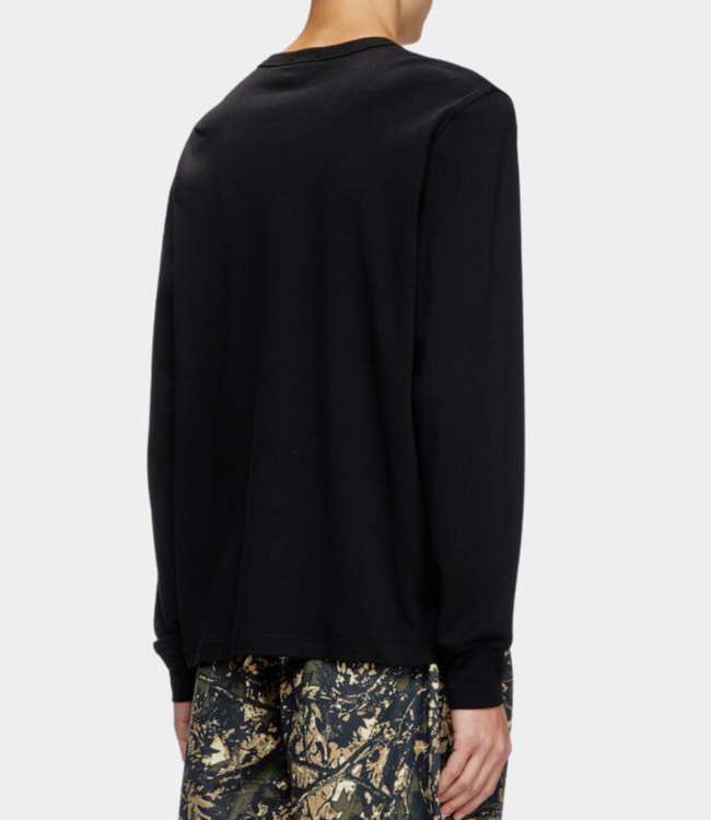 Diesel adjust ls slits r17 tee black A18142-0AIJU-9XX