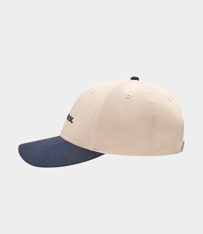 Les Deux brad contrast suede baseball cap ivory 2 1000110-217