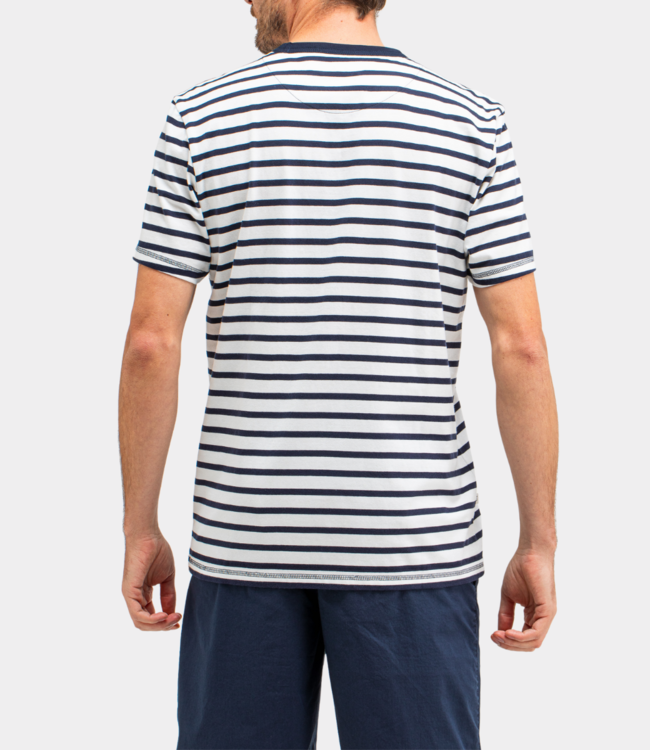 Butcher of Blue classic stripe butcher tee alaska blue