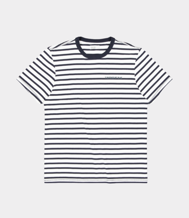 Butcher of Blue classic stripe butcher tee alaska blue
