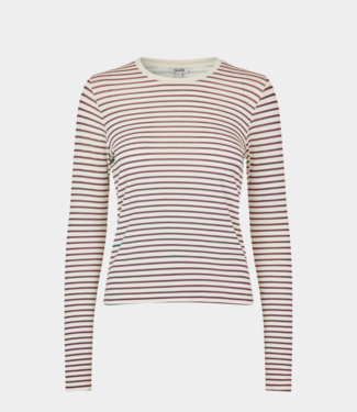 MbyM Christina-m gg stripe t-shirt rose brown sugar stripe