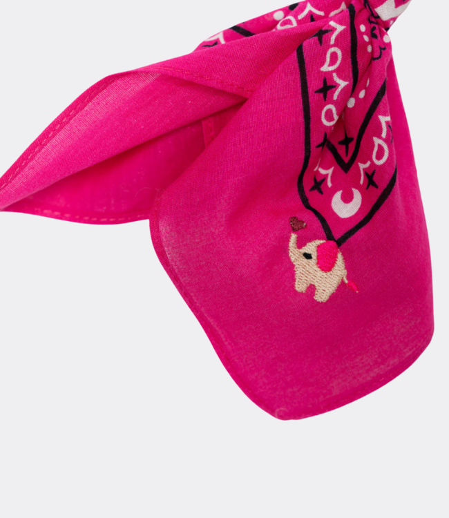 Flora Bandana Love bandana fuschia pink FB1003-PINK