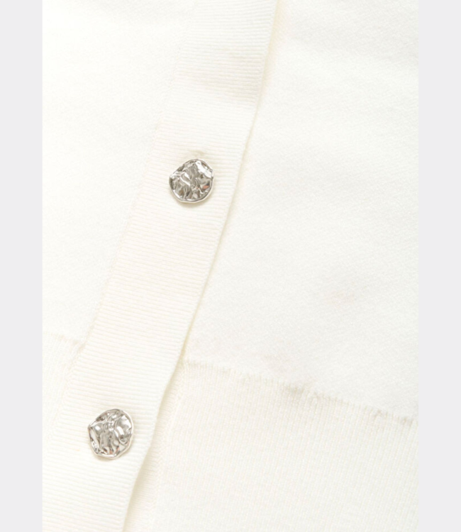 Karen By Simonsen kbantonella v-neck cardigan egret 10105544-110103