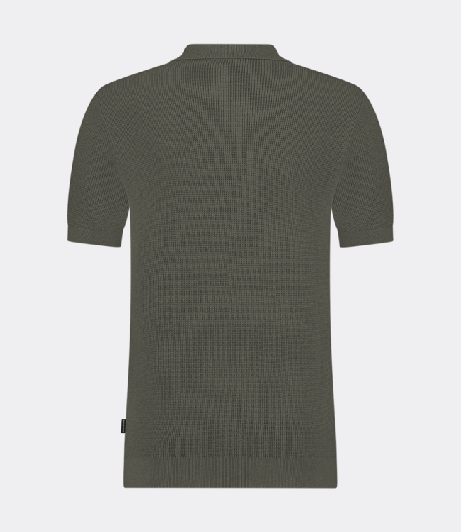 Saint Steve sietse polo light army melange