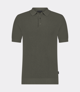 Saint Steve sietse polo light army melange