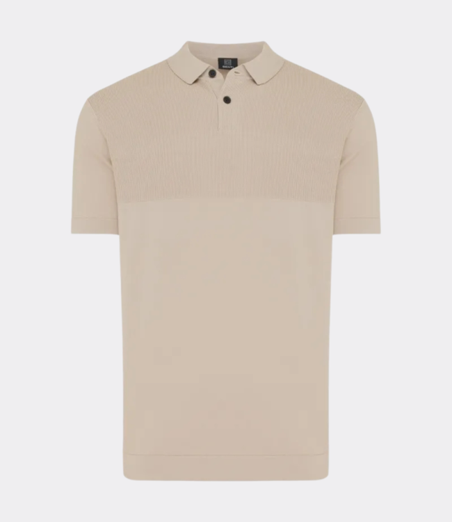 Genti Polo s/s button sand beige K3141-3260-048