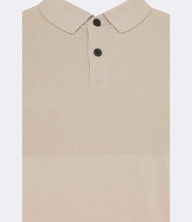 Genti Polo s/s button sand beige K3141-3260-048