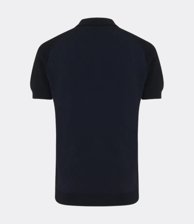 Genti Polo zip s/s navy K3149-3260-010