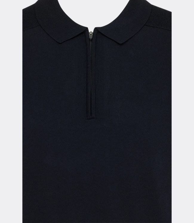 Genti Polo zip s/s navy K3149-3260-010