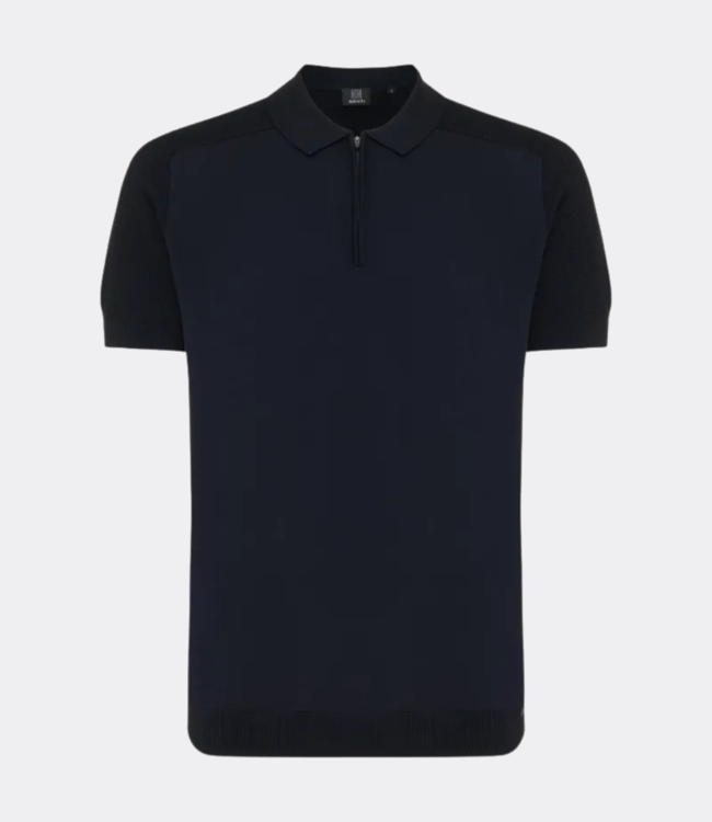 Genti Polo zip s/s navy K3149-3260-010