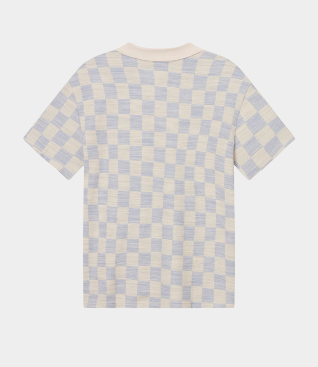 Les Deux Branson jersey jacquard polo ivory  1000159-215