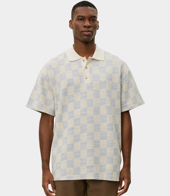 Les Deux Branson jersey jacquard polo ivory  1000159-215