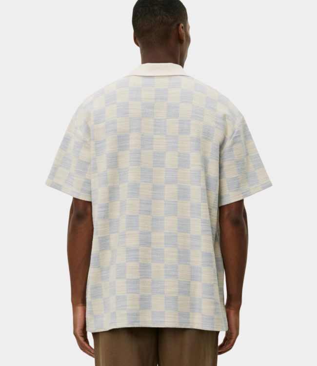 Les Deux Branson jersey jacquard polo ivory  1000159-215